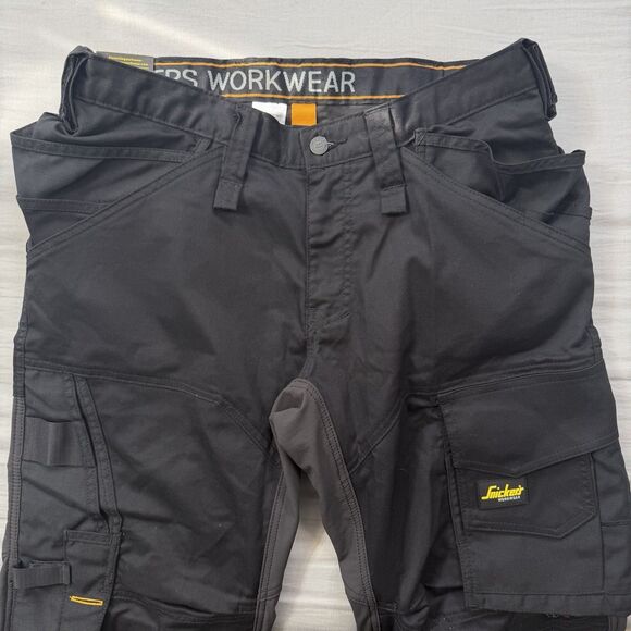 NWT Snickers Workwear AllroundWork Stretch Mens Work Pants Black 32x30 U6251 - Picture 3 of 9
